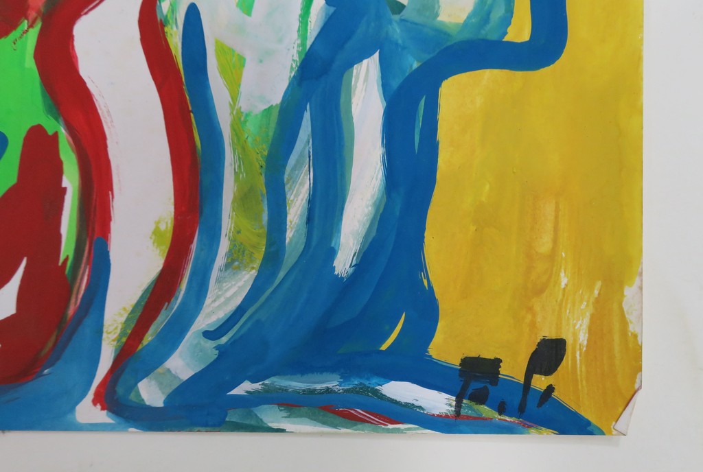 Finn Pedersen: Acryl en Aquarel op papier, Z.T. fantasievoorstelling kopen? Bied vanaf 120!