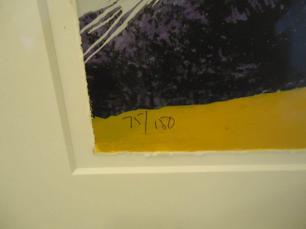 Herman Brood, Zeefdruk, Vliegtuig, ingelijst 90x94cm, nieuwstaat kopen? Bied vanaf 220!