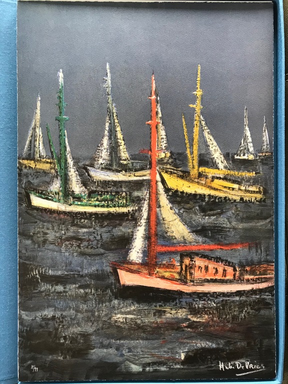 Hubert De Vries - prachtige verzamelmap - 4 litho's kopen? Bied vanaf 245!