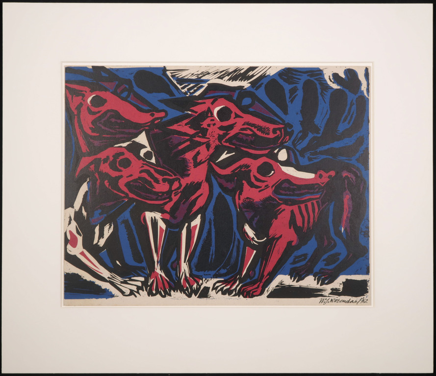 Willem Rozendaal: Lino, Honden in rood kopen? Bied vanaf 50!