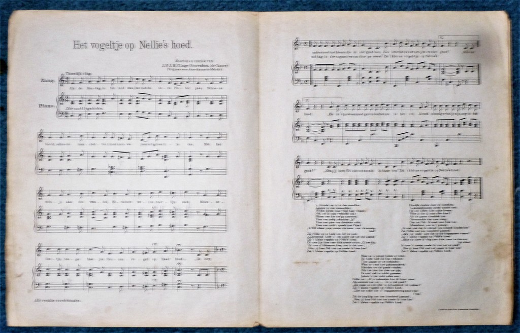 Willy Sluiter; Bladmuziek met gelithograveerde omslag.  kopen? Bied vanaf 20!