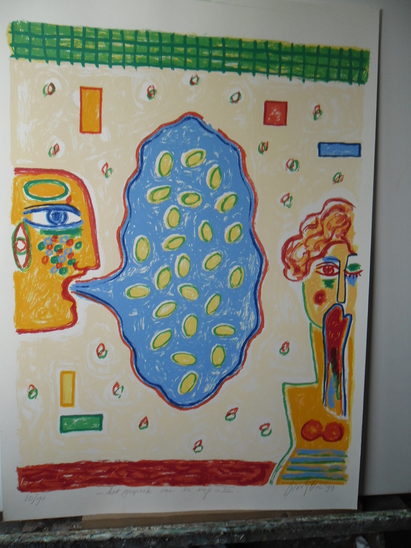 Keimpe Kootstra, Zeefdruk, Gesprek van de Dag  3 kopen? Bied vanaf 35!