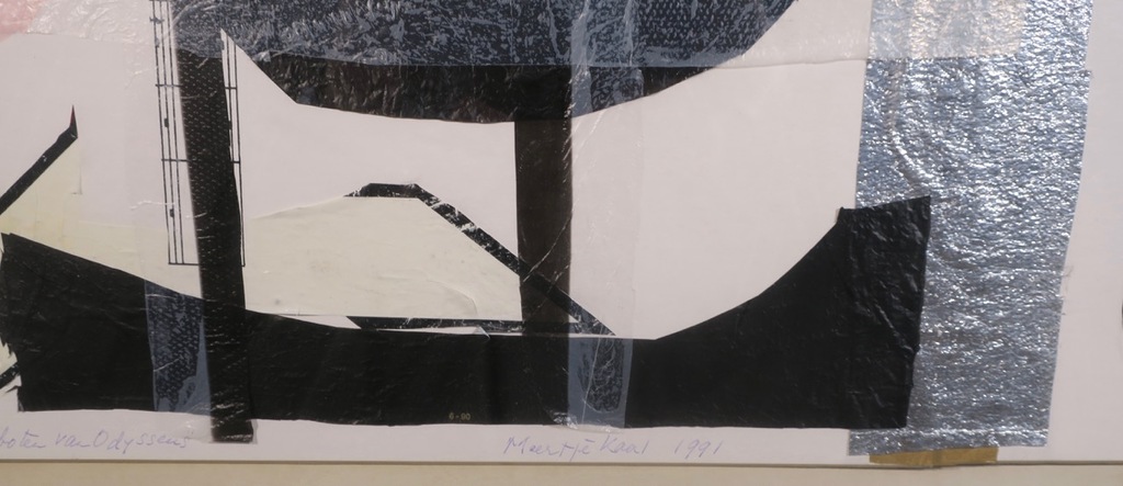 Meertje Kaal: Collage, De zwarte Homerische boten van Odysseus - Ingelijst  kopen? Bied vanaf 1!