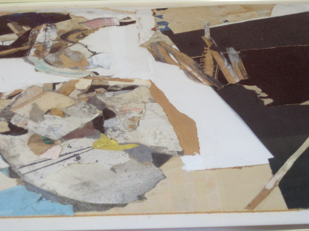 G.L.vd Eerenbeemt (1936-2011) grote COLLAGE "schroot op tafel" 1960 gesigneerd  kopen? Bied vanaf 1!