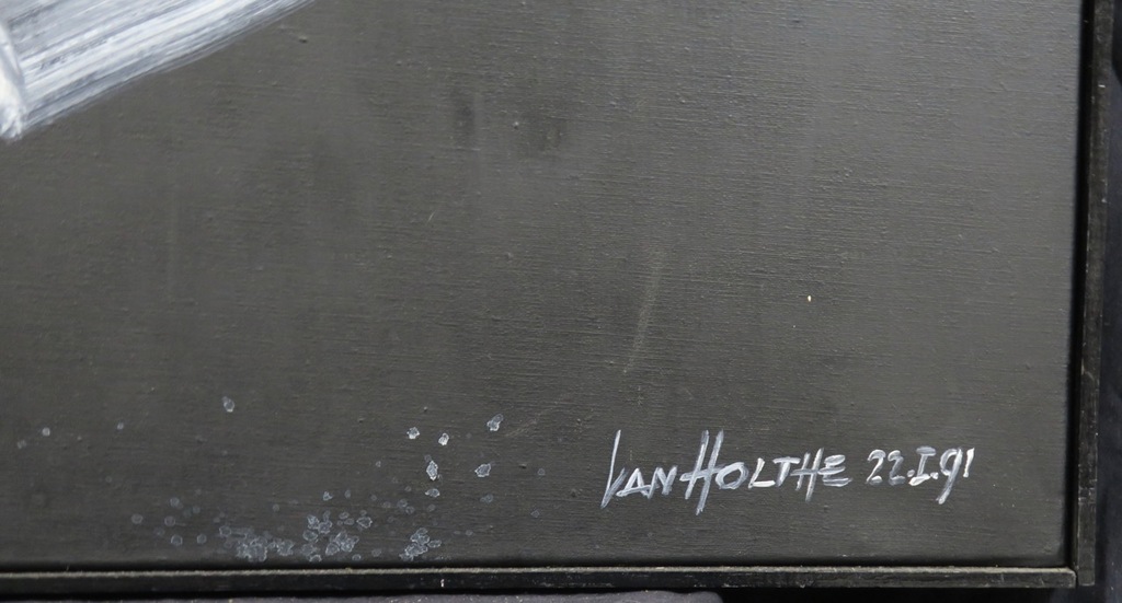 Jan van Holthe: Olieverf op doek, Peinture sur fond noir - Ingelijst kopen? Bied vanaf 100!