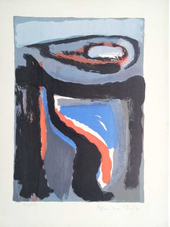 Bram van Velde, 7 kleurenlitho, (MP nr 110), 1973 verkocht voor € 250!