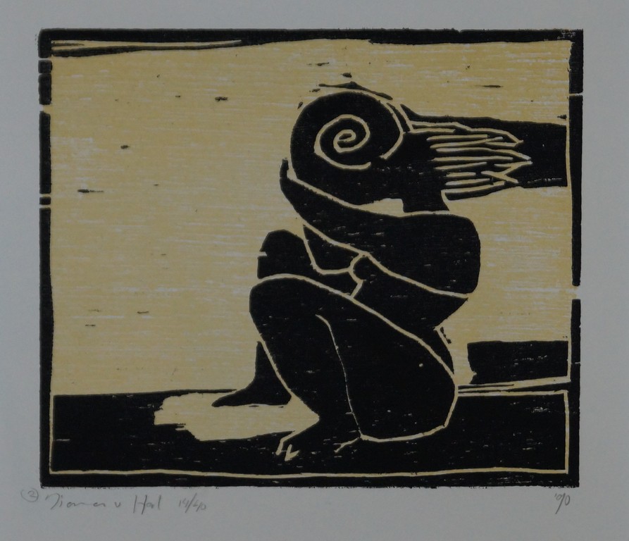 Diana van Hal - drie gesigneerde linosnedes - gelijke oplagenummers - 1990 kopen? Bied vanaf 25!