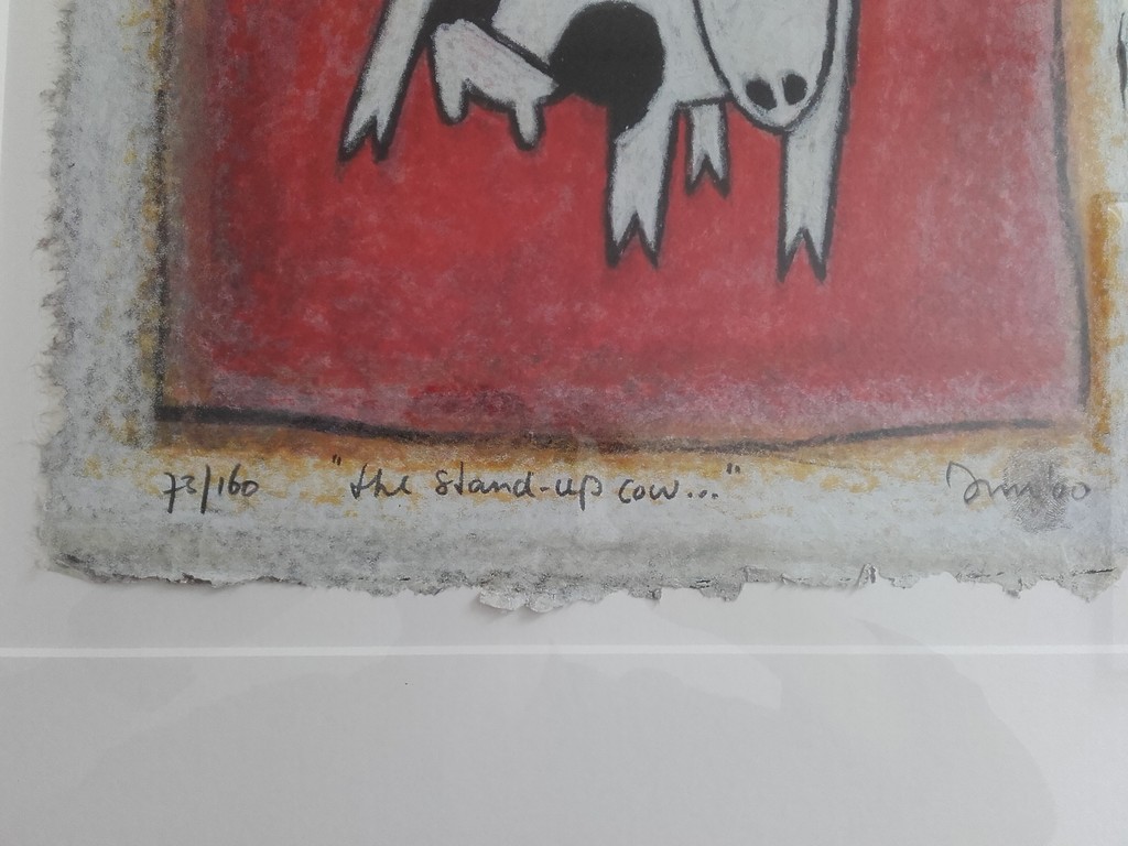 Hans Innemee, zeefdruk, The Stand up Cow kopen? Bied vanaf 95!