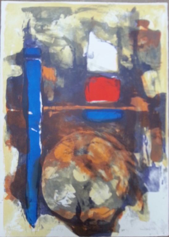 Hans Vanhorck, zeefdruk op papier, Titel: "Wheel of life" kopen? Bied vanaf 30!