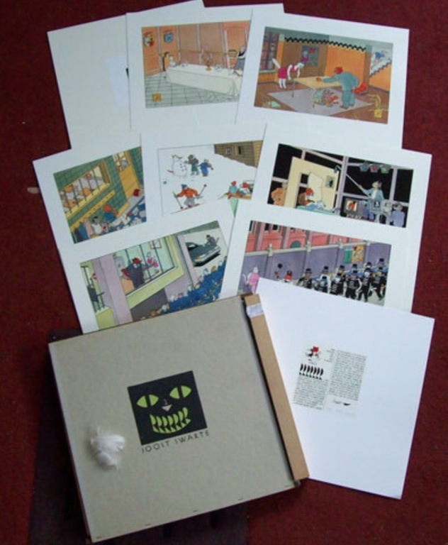 Joost swarte nieuw RRRR 1 & RRRR 2 poezenprenten 1989 kopen? Bied vanaf 60!