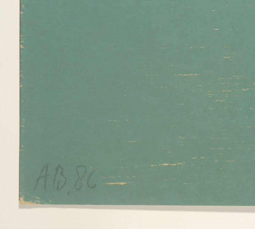 Onbekend gesigneerd: Houtdruk, Abstracte compositie kopen? Bied vanaf 1!