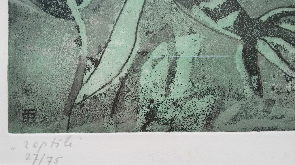 Laatste keer: Jeanne Bieruma Oosting - Reptile, ets (mooi ingelijst) kopen? Bied vanaf 60!