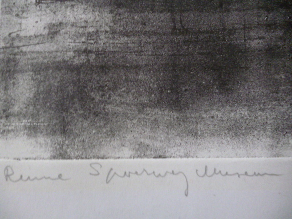 William D. (Dirkje) Kuik - litho - Ruïne Spoorwegmuseum kopen? Bied vanaf 50!