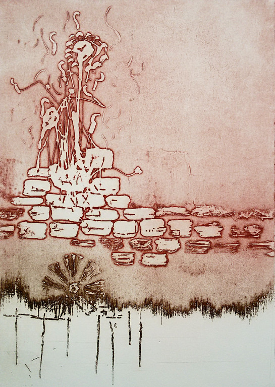 Jan Montyn - Geestenbloemen Bali, aquatint ets kopen? Bied vanaf 150!