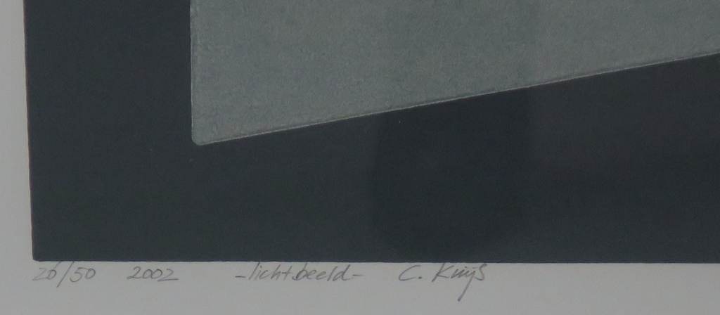 Corrie Kuijs: Lino, Schaduwbeeld -Ingelijst kopen? Bied vanaf 35!