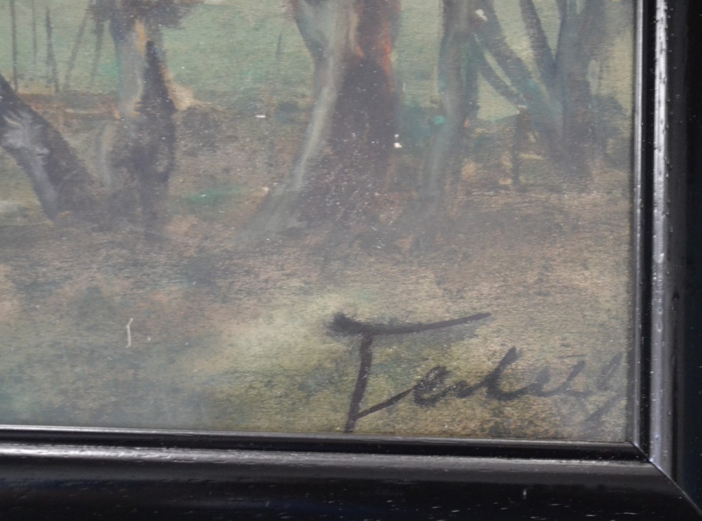 Adriaan Terhell: aquarel, koeien in de wei kopen? Bied vanaf 1!