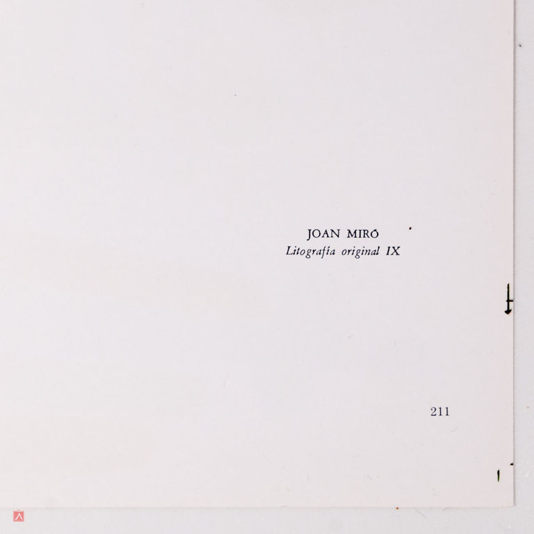 Joan Miró 'Litografia Original 'IX' - 1972, WVZ Mourlot 865, oplage 1500 kopen? Bied vanaf 75!