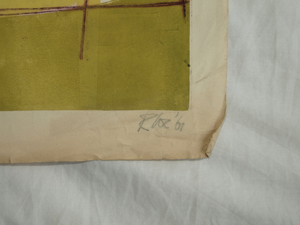 ROB COX - Kleurenets – Dok – Gesigneerd – Oplage 30 ex. - 1961 kopen? Bied vanaf 1!