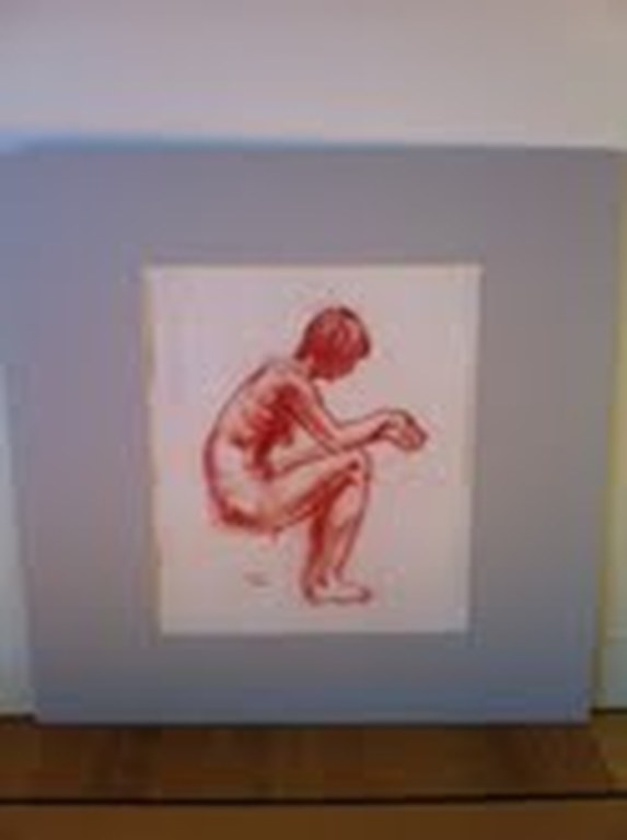 Sierk Schröder: Tekening potlood, dubbelzijdig naakt verkocht voor € 225!