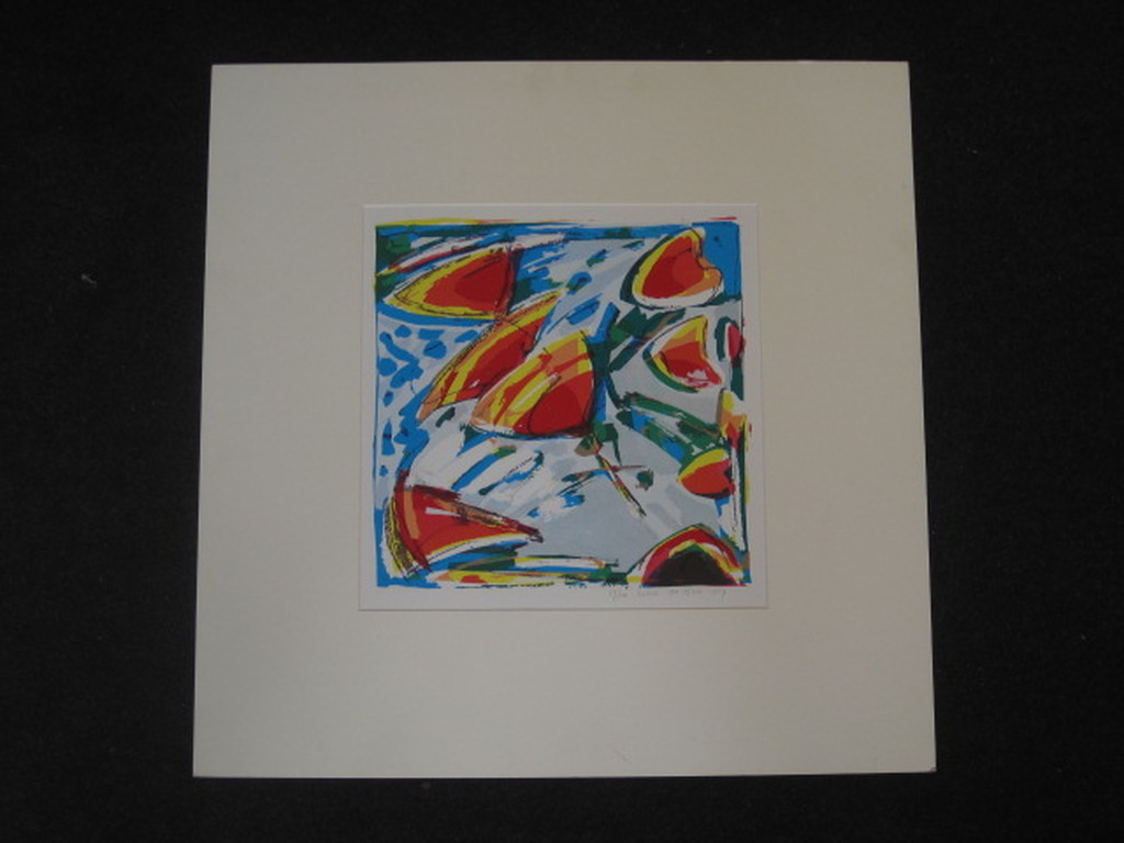 Expressionisme van Lukie de Bree (1953-) originele handgekleurde Ets gesigneerd kopen? Bied vanaf 1!