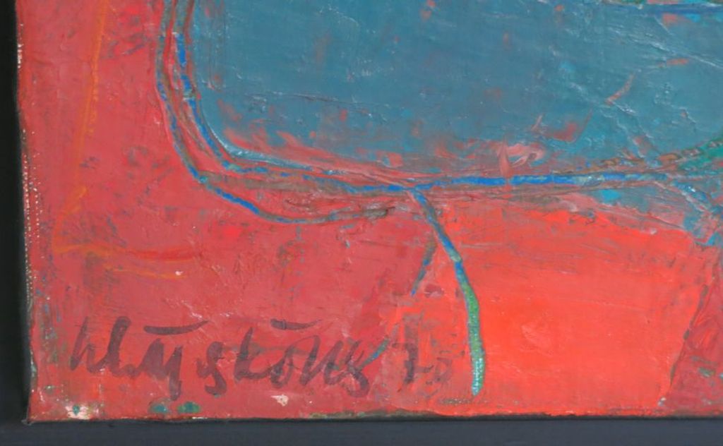 Gerard Schäperkötter, olieverf op canvas: Zonder titel - in baklijst kopen? Bied vanaf 150!