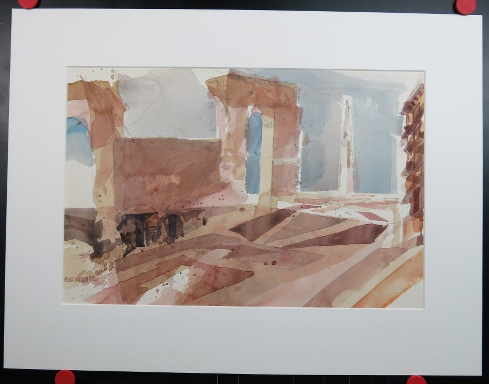 Jaap Ploos van Amstel: Aquarel, Architectuur kopen? Bied vanaf 35!