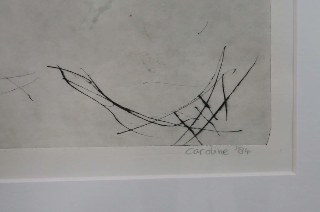 Onbekend gesigneerd: Droge Naald, Z.T. Figuur - Ingelijst kopen? Bied vanaf 1!