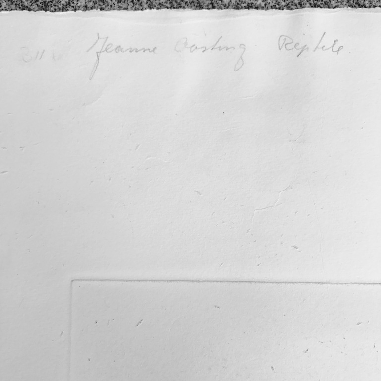 Jeanne Bieruma Oosting - Reptile - Zeldzame ets - gesigneerd - 1970 kopen? Bied vanaf 1!
