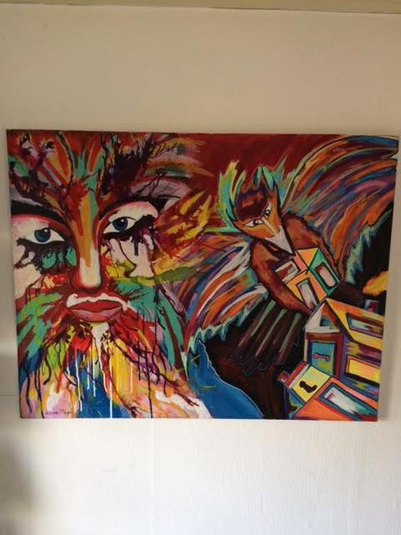 Zippora Meijer Prachtig acrylverf op linnen Paneeldikte 2,5cm  Lighthouse keeper kopen? Bied vanaf 89!