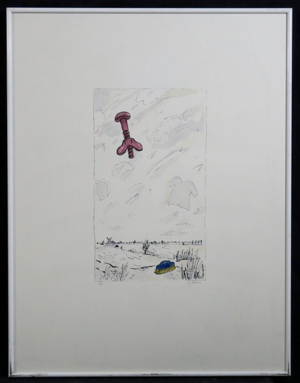 Pieter Holstein: Zeefdruk, Zonder titel - Ingelijst kopen? Bied vanaf 20!