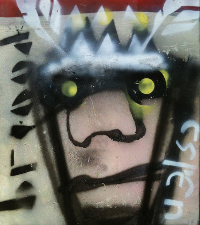 Origineel Duo-werk koninginnehoofd - Herman Brood & Espen Greger Hagen verkocht voor € 950!