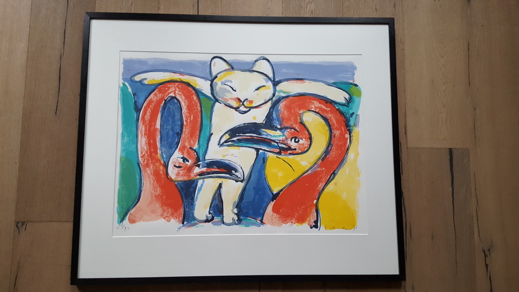 Anton Vrede (1953) - Zeefdruk 32/90, handgesigneerd (93x78) kopen? Bied vanaf 1!