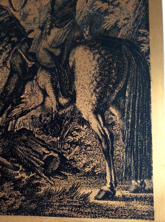 Johann Elias Ridinger - jachtscene koperen gravureplaat kopen? Bied vanaf 95!