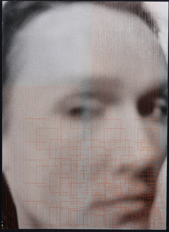 Janine Huizinga: Foto en garen op board, Z.T. verkocht voor € 200!