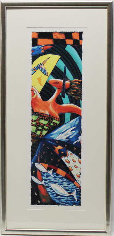 WIM HEESAKKERS.  CLOSING MY EYES, I SEE A BIRD ON THE MOON.  Mooie  Piezogravure kopen? Bied vanaf 110!