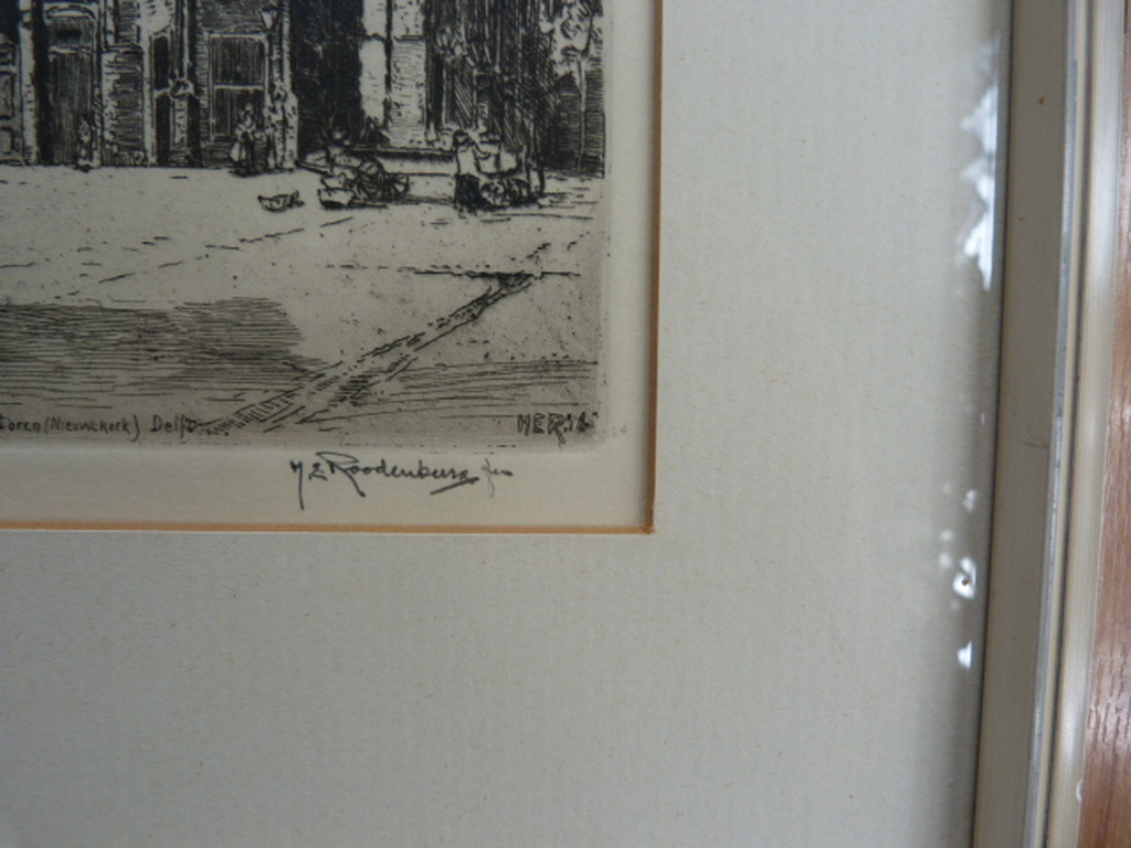  H.E. Roodenburg  -  Delft  -  St. Ursulatoren ( Nieuwe Kerk ) kopen? Bied vanaf 1!