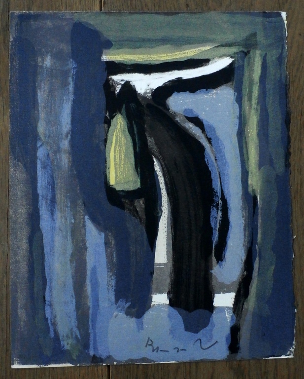 Bram van Velde -  5 kleuren litho: 262 (Maeght) - gesigneerd - 1977 kopen? Bied vanaf 225!