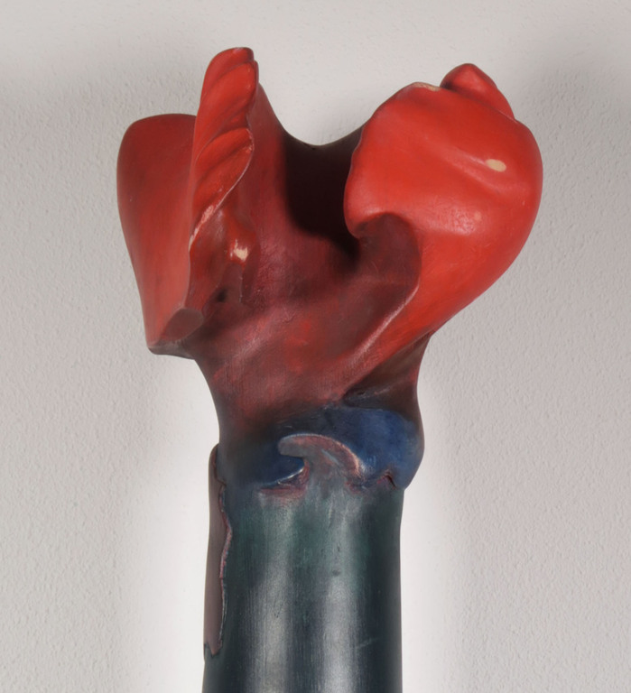 Peter van de Locht: Houten beeld, Bloem kopen? Bied vanaf 1!