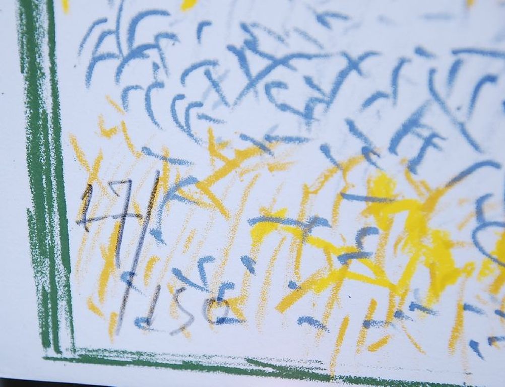 Jan Wolkers: Kleurenlitho. Landschap. kopen? Bied vanaf 250!