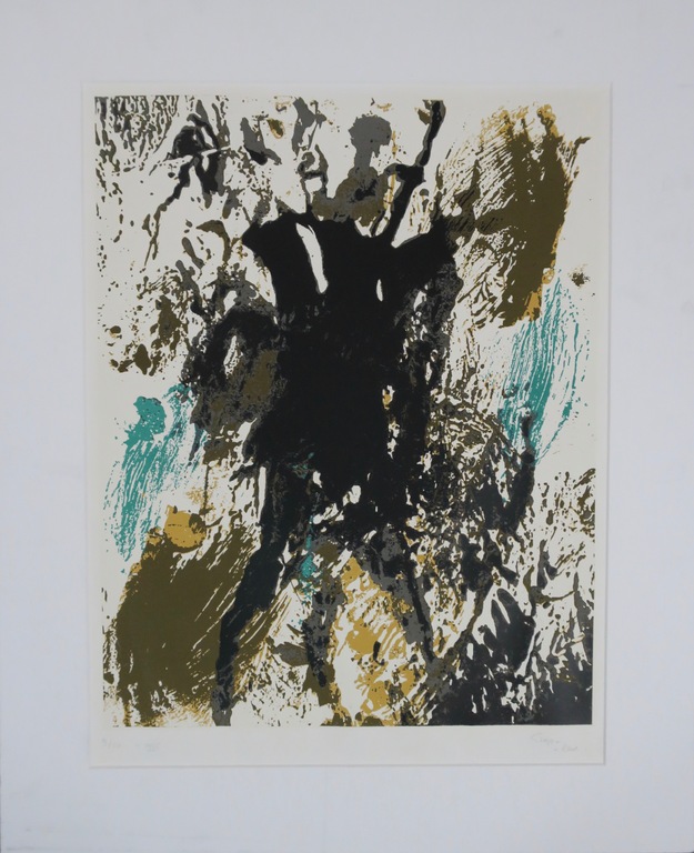 Fred Sieger: Zeefdruk, Zonder titel 2  verkocht voor € 36!