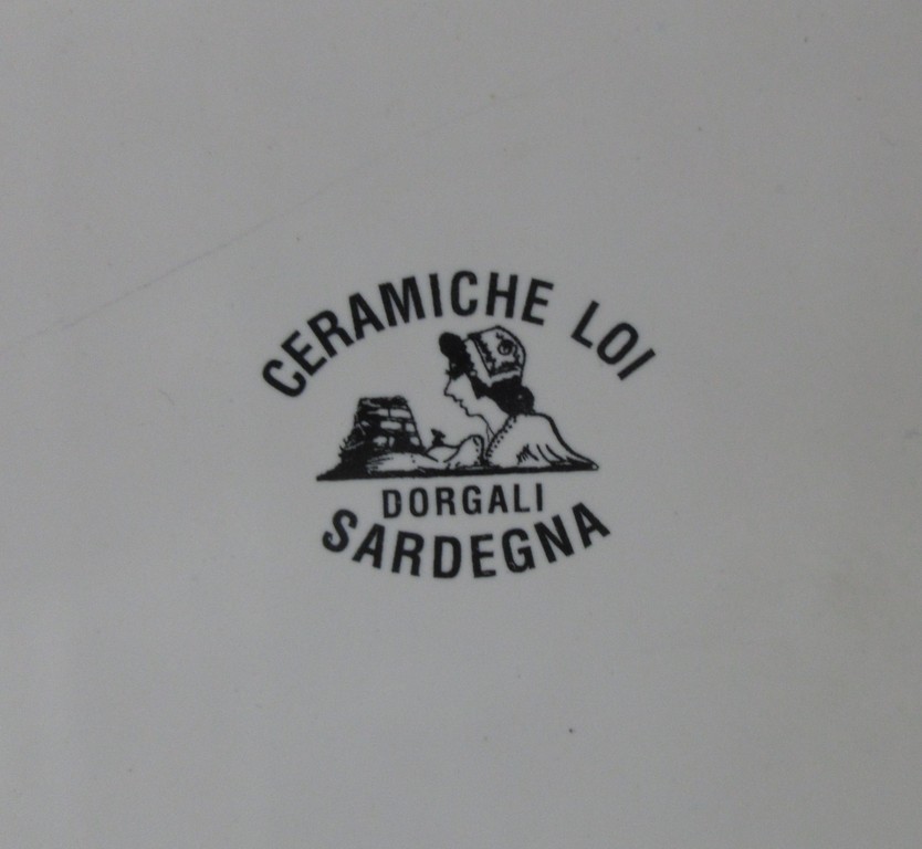 Ongespecificeerd - Lino Loi voor Ceramiche Loi Dorgali Sardegna - Groot blauw wit handbeschilderd v kopen? Bied vanaf 18!