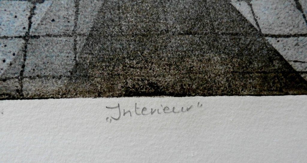 Margot Ellen Oosterhof - Ets/aquatint: Interieur kopen? Bied vanaf 55!