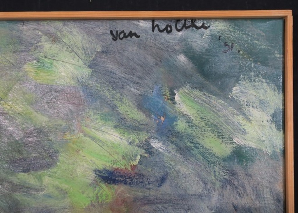 Jan van Holthe: Olieverf op doek,Portrait de pere Arons - Ingelijst (Zeer groot) kopen? Bied vanaf 150!