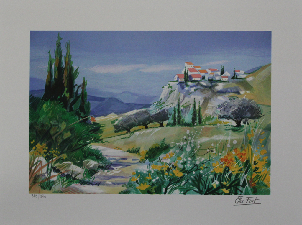 Ella Fort, Lente in Bretagne, Schitterende Kleuren Lithografie kopen? Bied vanaf 1!