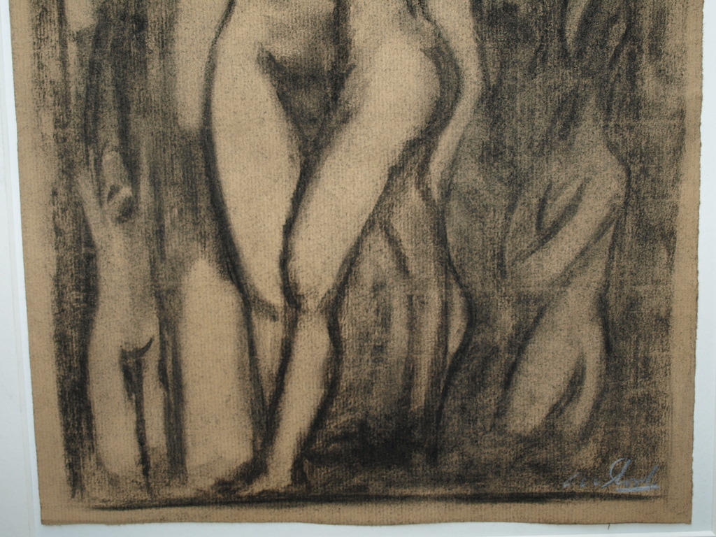 Carla van Slooten (1960) – Houtskooltekening – Naakt – Gesigneerd - ca 1980 kopen? Bied vanaf 1!