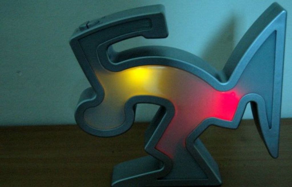 Osvaldo Cavandoci - Design lamp - Cartoon figuur 'La Linea' - veelkleurig licht kopen? Bied vanaf 1!