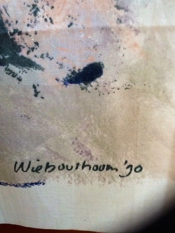 Wil Bouthoorn-Abstracte compositie op zijde-1990 kopen? Bied vanaf 25!