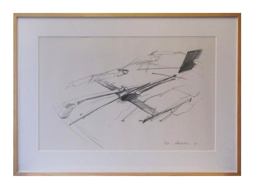 Auke de Vries, ingelijste zeefdruk, 1985, 7/40 verkocht voor € 110!