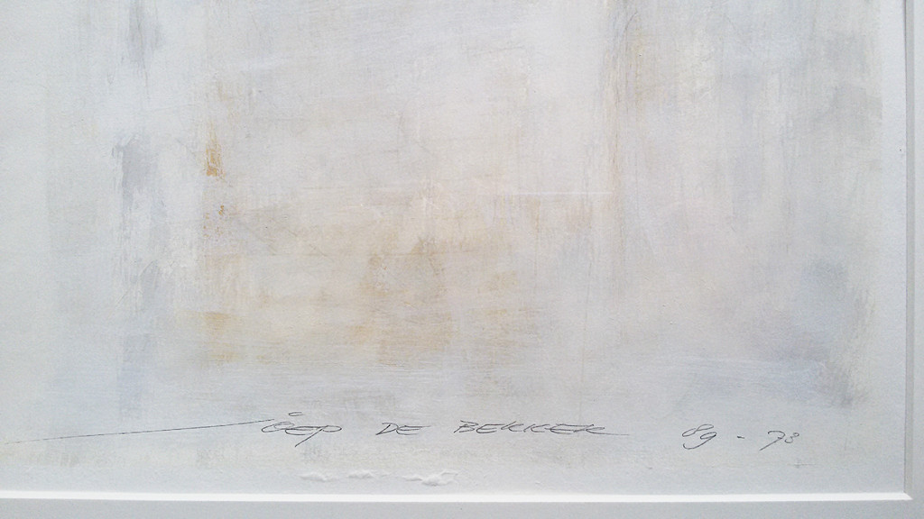 Joep de Bekker - Zonder titel, gouache (prachtig ingelijst) kopen? Bied vanaf 175!