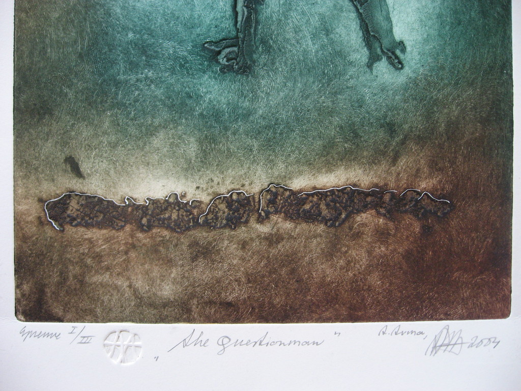 Ad Arma: "The Questionman" - gesigneerde ets - oplage E.A. I/III kopen? Bied vanaf 59!